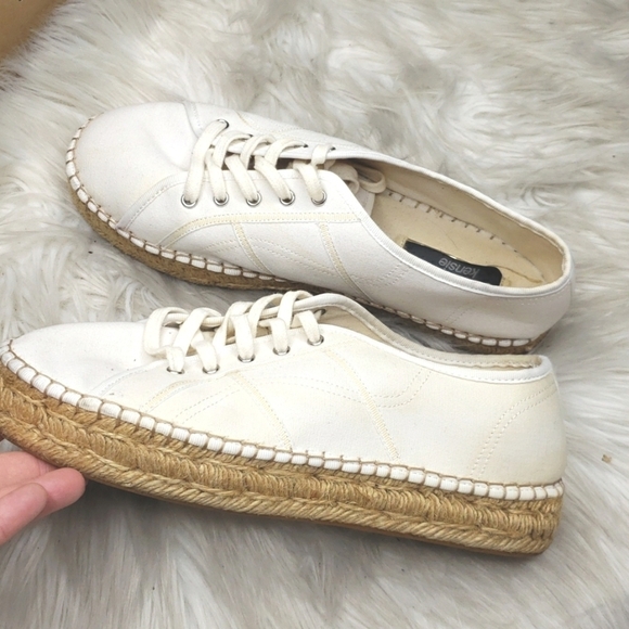 Kensie Homer Sneaker white espadrille 9M - Picture 9 of 11